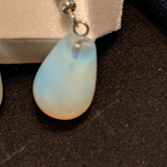 Opal Essence Stone Earrings - Picture 6 of 9